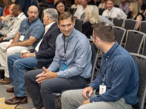 Attendees in a conference
